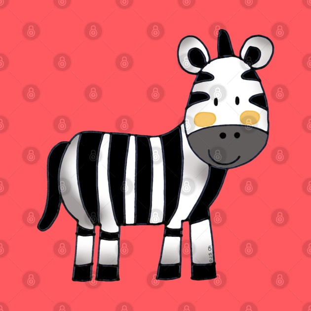 cute zebra cartoon by cartoonygifts