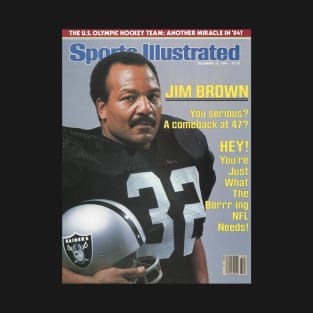 Jim Brown Raiders Return SI Cover T-Shirt