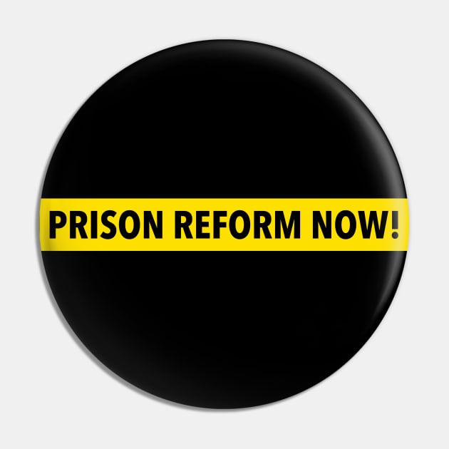 Prison Reform Now! - ACAB Pin by Football from the Left