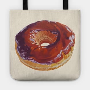 Chocolate Dip Donut painting (#3) Tote