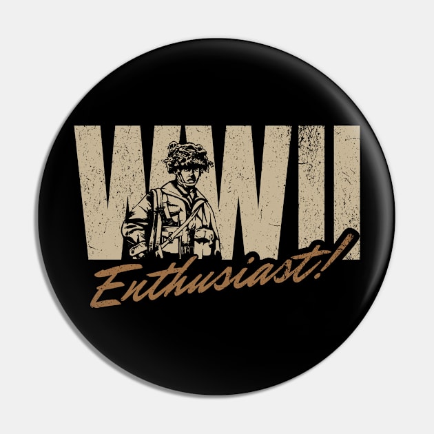 World War 2 WW2 Enthusiast Pin by Distant War