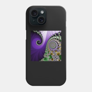 Fabulous Fractals  |  Purple Feathers Phone Case