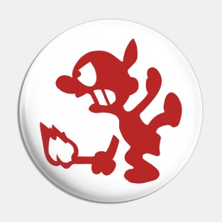 Fire Attack- Mr. Game & Watch (Red) Pin