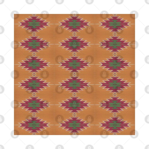 Digitized Aztec Navajo Pattern , Kilim Diamond by justrachna