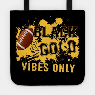 Black Gold Game Day For High School Football Group Fans Tote