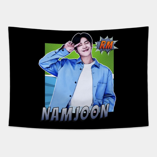 Comic Namjoon BTS Tapestry by wennstore