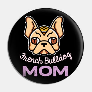 French Bulldog Mom Dog Owner Frenchie Funny Egypt Dog Pin