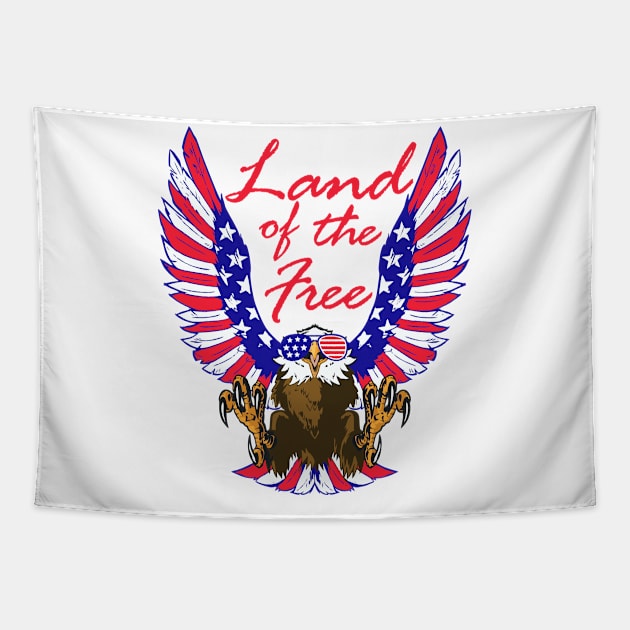 LAND OF THE FREE Tapestry by YourLuckyTee