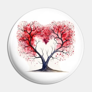 Heart Shaped Tree Pin