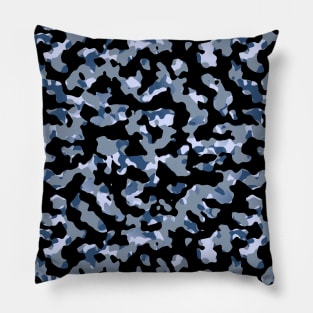 Blue Camouflage Pillow
