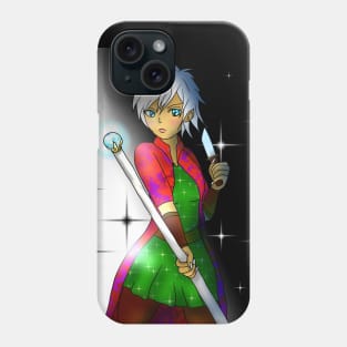 cute elf wizard for dnd and anime fans Phone Case