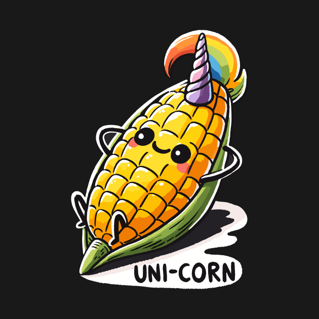 Uni Corn Unicorn Crop by DoodleDashDesigns