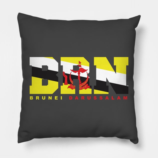 Brunei Darussalam Pillow by BAOM_OMBA