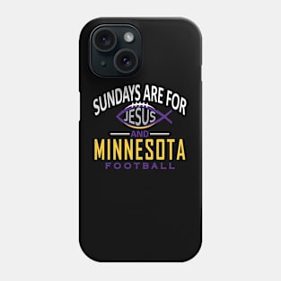 Minnesota Pro Football - and Jesus on Sunday Phone Case