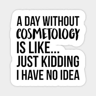 A Day Without cosmetology Magnet