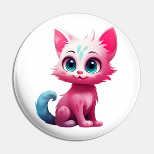 Cute pink Kitten Pin