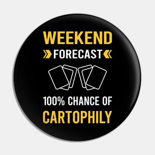 Weekend Forecast Cartophily Cartophilist Pin