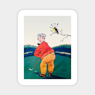 1931 Golf Cartoon Magnet