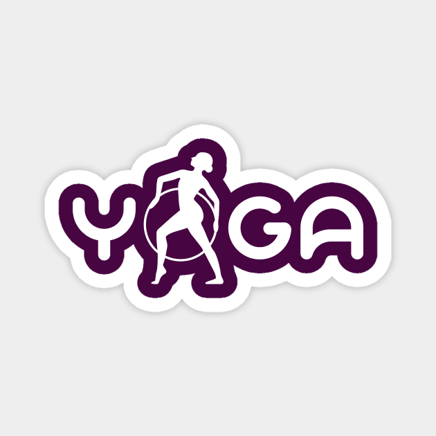 Yoga Magnet by Magniftee