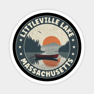 Littleville Lake Massachusetts Sunset Magnet