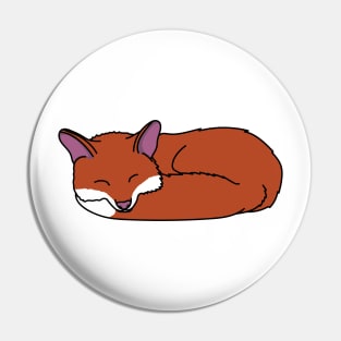 sleepy fox Pin