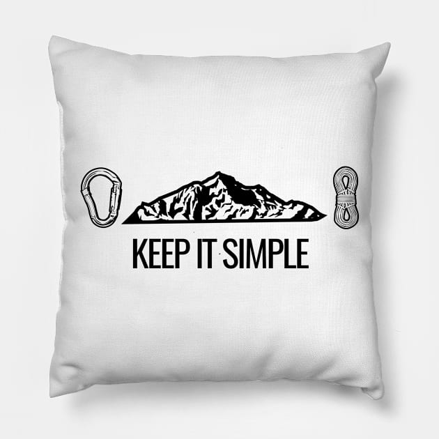 Keep It Simple Pillow by SillyShirts