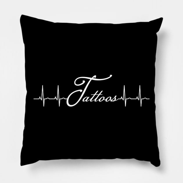 Tattoo Heartbeat Pillow by Stoney09