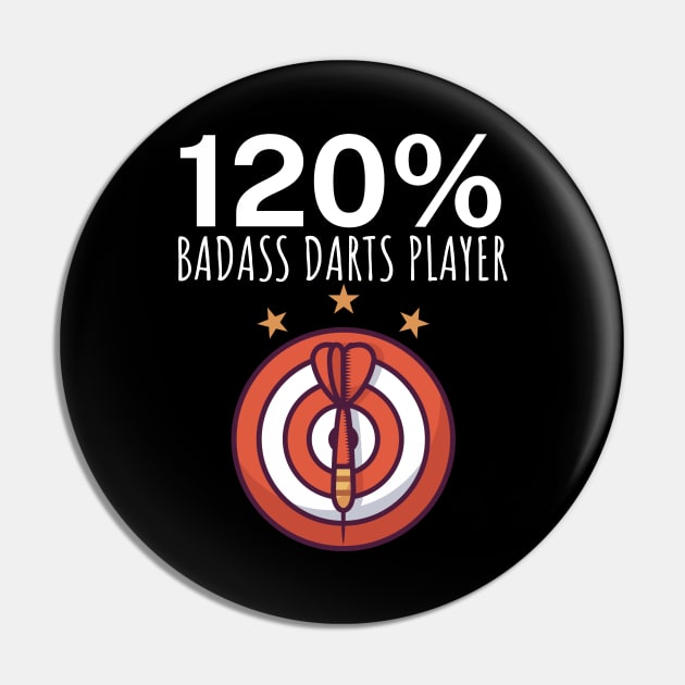 120 Badass Darts Player Pin by maxcode