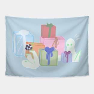 Nightcrawlers with gifts Tapestry