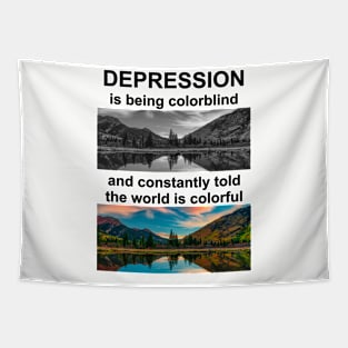 DepressionColorblind Tapestry
