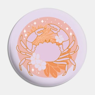 Cancer Crab (Pink) Pin