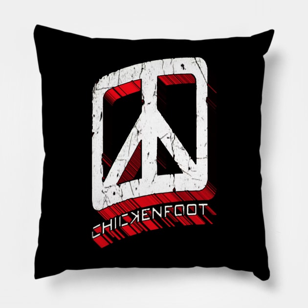 Chickenfoot Superhero Logo Pillow by RetroZest