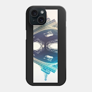 Eiffel Tower (reflected) Phone Case