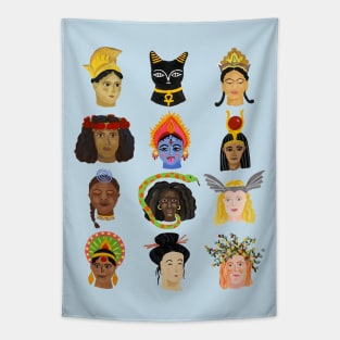Goddesses Around the World Tapestry