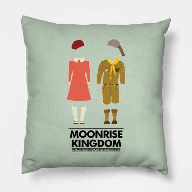 Moonrise Kingdom Outfit Movie Silhouette Pillow by Rebus28