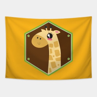 Loving Giraffe Animal T shirt Tapestry