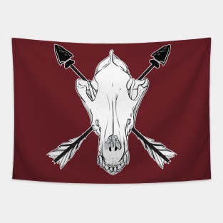 Wolf Skull 2 Tapestry