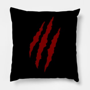Claw Slash (Red) Pillow