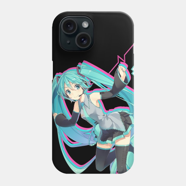 Miku Vocaloid Diva 01 Phone Case by valival