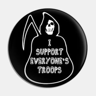 death supports the troops Pin