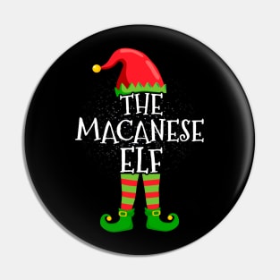 Macanese Elf Family Matching Christmas Group Funny Gift Pin