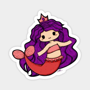 Cute Mermaid Illustration Magnet