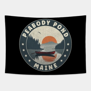 Peabody Pond Maine Sunset Tapestry