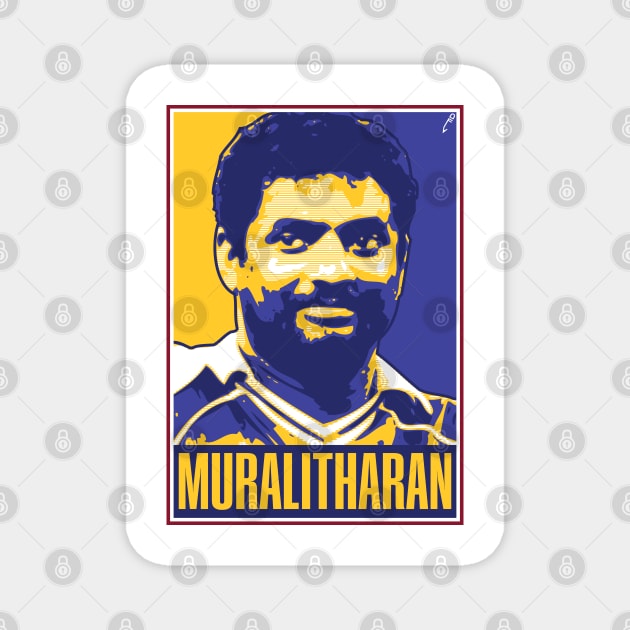 Muralitharan - SRI LANKA Magnet by DAFTFISH