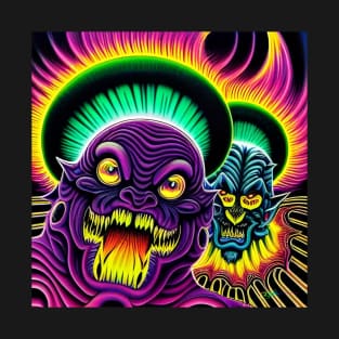 Retro SciFi Monsters: Trippy Horror 230 T-Shirt