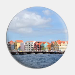 Colorful Houses of Willemstad, Curacao Pin