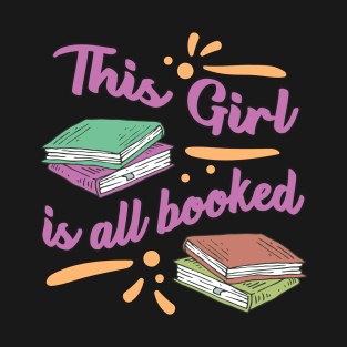 Reading books girls T-Shirt