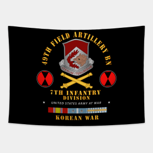 49th Field Artillery Bn- 7th Inf Div -  KOREA UN SVC Tapestry