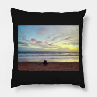 Watching the Sunset in California Pillow
