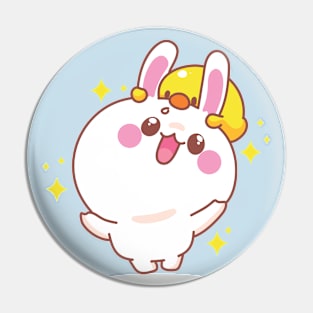 Jumping Cute Bunny Pin